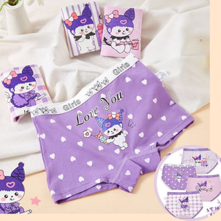 Bộ 4 QuầN LóT Cotton Trẻ Em GáI MớI ThoảI MáI ThoáNg Khí ThiếT Kế HọA Quan Lot Nu SịP