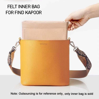 Thích hợp cho Find Kapoor PINGO 20 Túi Đựng Mỹ Phẩm Nỉ Dung Tích Lớn Túi Bên Trong Có Dây Kéo Túi Xách Nữ Thiết Bị Tạo Kiểu