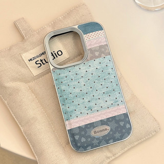 [Sheren] Ốp điện thoại khâu Denim Thích hợp cho i17 16 15 14 13 12 11 pro max Vỏ bảo vệ chống sốc