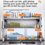 Giá Để Bát Đĩa Inox,Giá Để Bát Đĩa,dùng trong nhà bếp gia đình để đồ dùng nhà bếp kệ  để bát đĩa chống ẩm lật đậy — ảnh 2