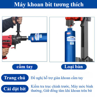 Mũi Khoan Rút Lõi Chống Kẹt Cao Cấp - Khoét Lỗ Tròn Chuẩn Xác Trên Bê Tông & Tường Gạch