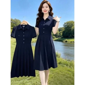 Váy giản dị đơn giản và thời trang mới mùa hè Váy dáng rộng và giảm béo phiên bản Hàn Quốc dành cho trẻ em