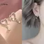 LUImo 1 Đôi Bông Tai Ngôi Sao Trái Tim Thời Trang Châu Âu Và Mỹ Cho Nữ Tinh Tế Cá Tính sel Dự Tiệc Bông Tai Món Quà Trang Sức SBS