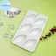 Pufangbliss 6 Khoang Thiết Kế Vỏ Pudding Silicone Mousse Khuôn 3D Kẹo Chocolate Khuôn DIY Xà Phòng Mô Hình Bánh Trang Trí Dụng Cụ Máy Nướng VN