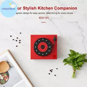 Pufangbliss Cơ 60 Phút Hẹn Giờ Nhà Bếp Từ Nhựa Báo Động Lớn Cho Đầu Bếp Nấu Nướng Lớp Học Hẹn Giờ VN