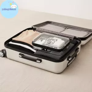 Pufangbliss Túi đựng đồ vệ sinh có khóa kéo trong suốt chống thấm nước Túi nhựa PVC trong suốt cho mỹ phẩm Du lịch Hộp đựng di động VN