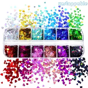Unstop * Lấp Lánh Mảnh Nhựa Dính Khuôn Làm Đầy Móng Tay Cho Lấp Lánh Fla