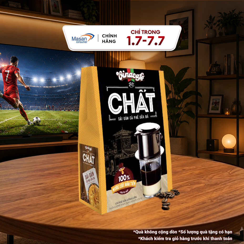 Cà Phê Vinacafé Chất Sài Gòn Cà Phê Sữa Đá - Hộp 10 Gói x 29g