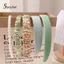 WANYEDI 5 / 7 Chiếc Băng Đô Thời Trang Hàn Quốc, Băng Đô Quấn Tóc Kẻ Sọc Hoa Chống Trơn Trượt, Thiết Kế Xếp Ly Dễ Thương Ngọt Ngào Phụ Kiện Tóc Nữ Sử Dụng Để Rửa Mặt