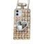 Ốp Điện Thoại Gương Tình Yêu Kim Cương Giả Thích Hợp Cho iPhone17 Chai Nước Hoa Apple 14 Dây Đeo Ngang 16 Full Kim Cương Sang Trọng 13