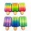 Nhiều Màu Sắc Gradient Popsicle Đồ Chơi Giảm Căng Thẳng Mềm Mại Phát Triển Chậm Squishy Cho Trẻ Em Dự Tiệc Quà Tặng Ngày Lễ