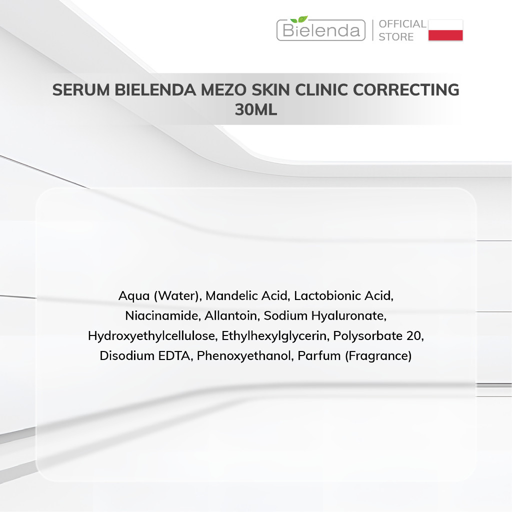 Serum Bielenda Mezo Skin Clinic Correcting hỗ trợ ngừa mụn, mờ thâm, căng bóng da 30ml