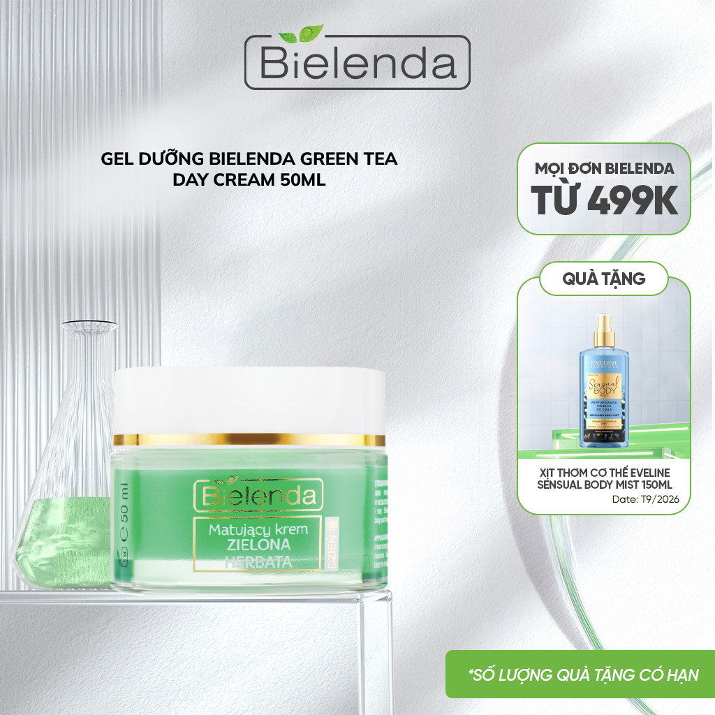 Gel dưỡng Bielenda Green Tea Day Cream cho da dầu mụn 50ml