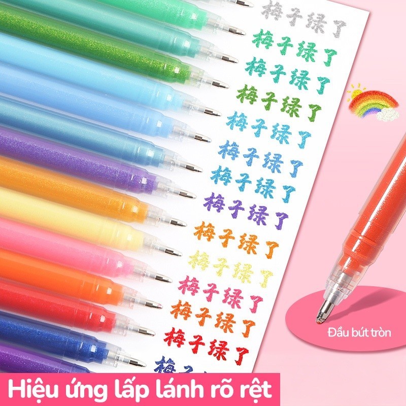Bút Kim Tuyến Nhiều Màu 48 Màu – Màu Sắc Tươi Sáng, Để Vẽ Tranh, Viết Chữ Đẹp Sang Trọng