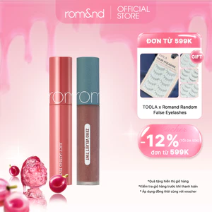 Combo Son kem Romand Zero Velvet Tint 5.5g + Son Tint lì Romand Juicy Lasting Tint 5.5g