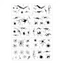 DONOVANQQ 10 Miếng Dán Hình Xăm Halloween, Crack Mark Chống Thấm Nước Halloween Mặt Miếng Dán, Trang Điểm Cơ Thể Cosplay Thực Tế DIY Nhện Web Hình Xăm Ngày Của Người Chết