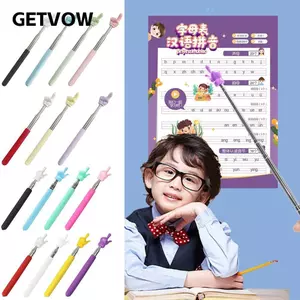 GETVOW Giảng Dạy Gậy Trường Vật Dụng Văn Phòng Thanh Kính Thiên Văn Thiết Kế Ngón Tay Dụng Cụ Giảng Dạy Bảng Trắng Con trỏ