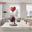 Bong bóng mèo treo in hình trái tim 3D Trang trí nội thất lãng mạn hiện đại cho phòng ngủ và bữa tiệc VN