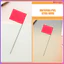 60 Chiếc Cờ Để Đánh Dấu Rắc Bãi Cỏ Đánh Dấu Dây 38.00X12.70X0.10CM Đỏ kevga