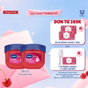 Combo 2 Hũ sáp dưỡng môi Vaseline Lips Care 7g (Tùy chọn mùi)
