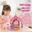 Đồ Chơi Nhập Vai Thú Cưng Thỏ Bông Dễ Thương Có Âm Thanh Tay Kéo Dễ Đi Bộ Kèm Phụ Kiện Chăm Sóc Cho