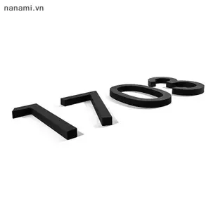 Địa chỉ Bảng chữ cái cửa hiện đại lớn Dấu hiệu chữ số nhà nổi #0-9 Số 125mm 5 in Home Ngoài trời [VN]