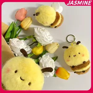 JASMINE 1 Bùa Nhồi Bông Đáng Yêu Lông Tơ Trang Trí Mặt Dây Chuyền Đồ Chơi Ô Tô Móc Khóa Búp Bê Sang Trọng Trẻ Em Ngày Lễ Quà Tặng JASMINE
