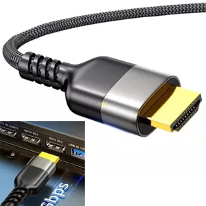 Btsg HDTV 2 1 Dây Nam Sang Nam HDTV Dây 8K 60Hz 2K 240Hz Cáp HDTV Sang HDTV Cho Máy Chơi Game Máy Chiếu HDTV Monito