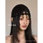 Mofan Handmade Rỗng Mũ Nữ Tua Rua Thời Trang Đính Hạt Baotou Mũ Lạnh Xuân Hè