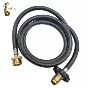 Propane Gas Nạp Adapter Ống Flat Tank Chuyển Đổi Cao Su 6ft Cho BBQ Nướng Bếp Di Động Ngoài Trời