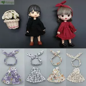 Trang phục búp bê YOLOGO, Váy in hình 11 kiểu thời trang, Phụ kiện chất lượng cao Váy cổ điển búp bê thủ công cho búp bê 1 / 11 OB11 / 1 / 12 BJD