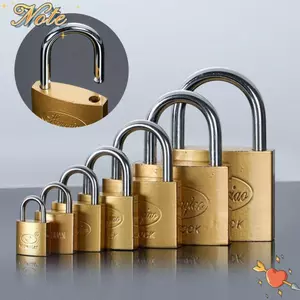 Ổ khóa đồng NOTE1, Khóa đồng nhỏ 3 phím, Phần cứng quà tặng Vali du lịch bằng đồng thau