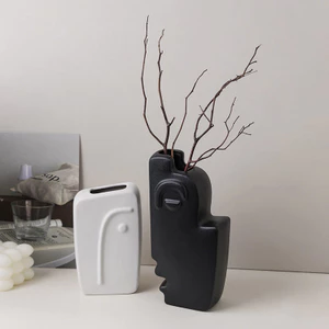 Bình gốm cao cấp để trang trí nội thất Phòng khách tối giản hiện đại Bình cắm hoa phong cách Scandinavia Thiết kế nội thất Bình trang trí
