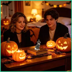 Tượng Vườn Chó Halloween Bàn Tượng Điêu Khắc Động Vật Cho Phòng Gia Đình Để Bàn Kệ Lò Sưởi Mantel sonlekvn