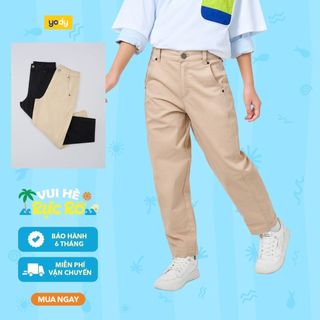 [SALE OFF] Quần kaki ống rộng cho bé YODY co giãn tốt, thấm hút mồ hôi GTCH25S002