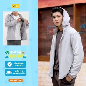 Áo khoác gió nam có mũ 2 lớp YODY 3C PRO nhiều màu trẻ trung, dễ phối, chống gió tốt AKM6017