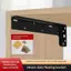 GE L Hình Nổi Tủ Braet 400KG Tải Nặng Ẩn Kệ Hỗ Trợ Nhà Bếp Phòng Ngủ Nhà Để Xe DIY Nội Thất VN
