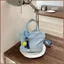 SQ11 2026 Túi đeo vai vải canvas dung tích lớn mới dành cho nữ chấm bi phiên bản Hàn Quốc Túi đeo chéo sinh viên
