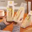 Luckyew 100 Chiếc Sandwich Nhựa Paaging Trong Suốt Tam Giác Túi Cho Bánh Mì Mông Túi Sinh Nhật Trang Trí Điều Trị TQ