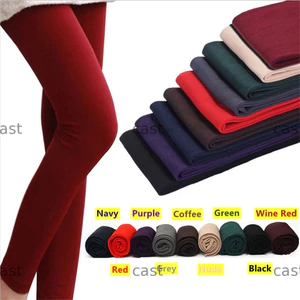 Quần legging lông cừu CAST Quần co giãn ấm áp Phụ kiện quần áo đầy đủ nhiệt
