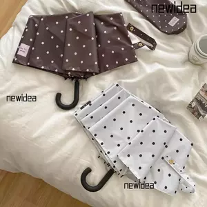 Ô chống nắng NEWIDEA, Ô gấp chấm bi nhẹ đi biển, Thời trang nhỏ gọn di động chống tia cực tím du lịch Ô ngoài trời Sử dụng hàng ngày
