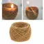 Kohaku Nâu Hữu Cơ Gai Dầu Nến Wick Sáp Ong Lớp Phủ Dây Sáp Sợi Để Làm Nến DIY Khuôn Nến Tiếp Liệu Hàng Thủ Công Thơm