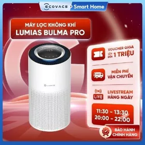 Máy lọc không khí Lumias Bulma Pro - Lọc 55m2, CADR 450m3/h - Điều khiển cảm ứng