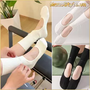 Tất Yoga và Pilates Monostyle - Vải Cotton Thoáng Khí, Thấm Hút Mồ Hôi Tốt