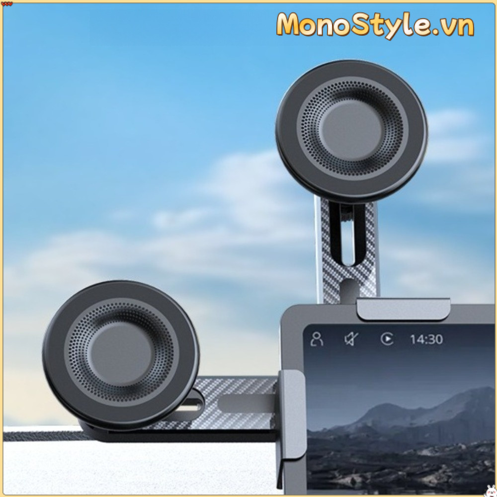 Giá đỡ màn hình ô tô MONOSTYLE, chống rung 360° từ tính, kẹp an toàn, góc điều chỉnh, màn hình trung tâm/bảng điều khiển