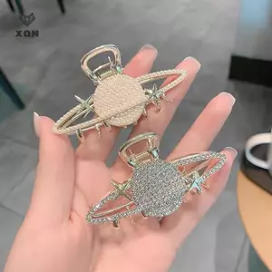 Kẹp Tóc Thời Trang Ngọc Trai Thanh Lịch Kim Cương Giả Hành Tinh Vuốt Tóc Cho Nữ Bé Gái Đa Năng Cá Mập Kẹp Phụ Kiện Tóc Tinh Tế Quà Tặng [Mina]