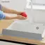 Ziyulinyuk Silicone Bồn Rửa Chén Bắn Vệ Nhà Bếp Mặt Bàn Có Thể Tái Sử Dụng Thanh Heightenin Tấm Vách Ngăn Nước Splash Bồn Rửa Bảo Vệ vách ngăn VN