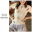 Milyfashion Hoa Chấm Bi In Gạc Cổ Tròn Vai Chính Hãng Slim-fit Áo Thun Tay Ngắn Y2K Mùa Hè Phong Cách Mới GRTU