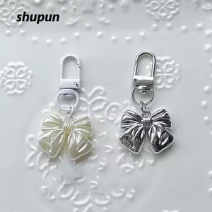 SHUPUN Nơ Mặt Dây Chuyền, Acrylic Treo Trang Trí Nơ Móc Khóa, Thời Trang Nhỏ Quà Tặng Điện Thoại Di Động Dây Móc Khóa Nữ Cô Gái