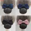 THEGIRL8B Nơ Lò Xo Kẹp, Ruy Băng Kẹp Tóc Bun Snood, Vintage Mũ Đuôi Ngựa Kẹp Phụ Kiện Tóc Y Tá Kẹp Tóc Nữ
